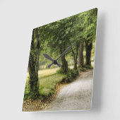 Weg im Land Quadratische Wanduhr (Winkel)