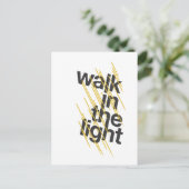 Weg im Licht Postkarte (Stehend Vorderseite)