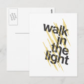 Weg im Licht Postkarte (Vorne/Hinten)