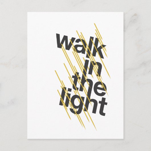 Weg im Licht Postkarte (Vorderseite)