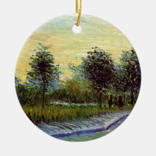 Weg im Voyer d'Argenson-Park von Vincent van Gogh Keramikornament