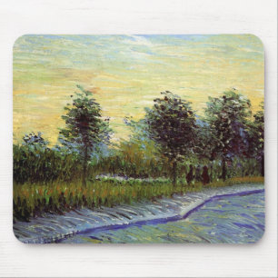 Weg im Voyer d'Argenson Park von Vincent van Gogh Mousepad