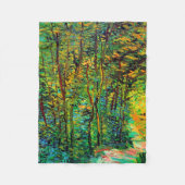 Weg in das Woods Van Gogh Fine Art Fleecedecke (Vorderseite)