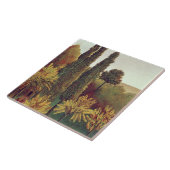 Weg in den Buttes Chaumont Park, Paris, 1908 (Öl Fliese (Seite)