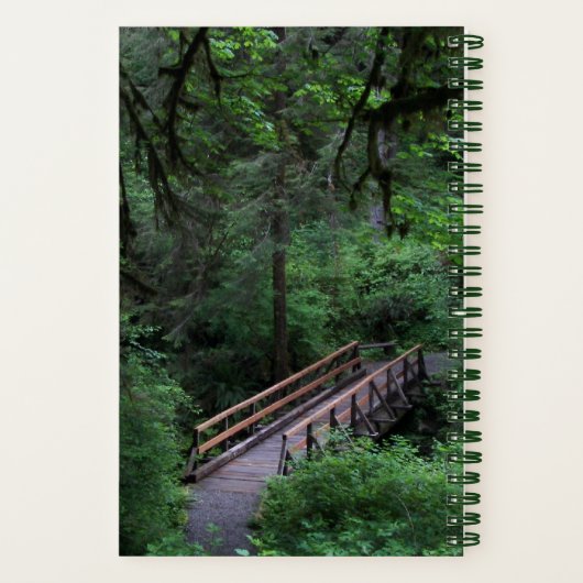 Weg in den Wald John Muir Zitat Notizblock (Rückseite)