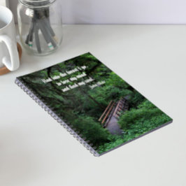 Weg in den Wald John Muir Zitat Notizblock
