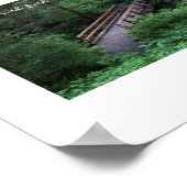Weg in den Wald John Muir Zitat Poster (Ecke)
