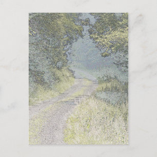 Weg in den Wald Postkarte
