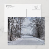 Weg in den Winter Postkarte (Vorne/Hinten)