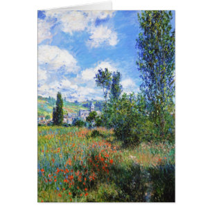 Weg in der Mohnblume fängt St Martin Claude Monet