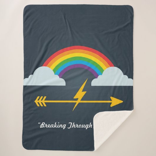 "Weg in die Hoffnung" Sherpadecke (Vorderseite)