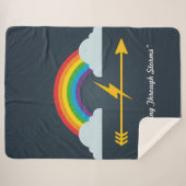 "Weg in die Hoffnung" Sherpadecke (Vorderseite (Horizontal))