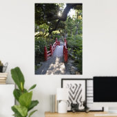 Weg in die Ruhe - Japanischer Garten Poster (Heimbüro)