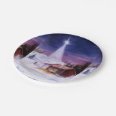 Weg in einer Krippe Pappteller (Schrägansicht)