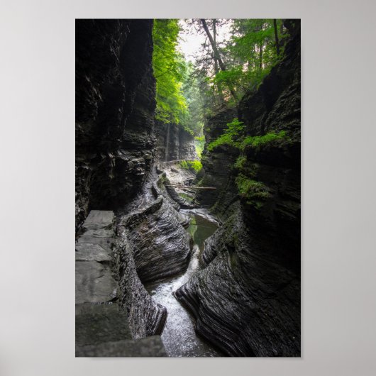 Weg in Watkins Glen, New York Poster (Vorne)