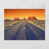 Weg ins Monumental bei Sonnenuntergang Postkarte (Vorderseite)