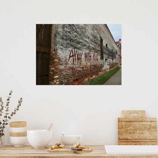 Weg mit dir poster (Küche)