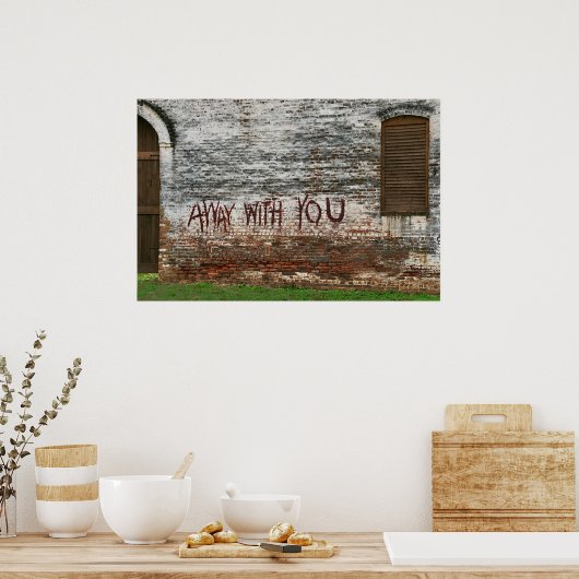 Weg mit dir poster (Küche)