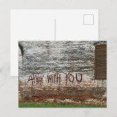 Weg mit dir postkarte (Vorne/Hinten)