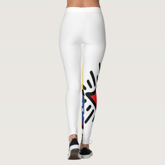 Weg mit Ihrem venezolanischen Herzen Leggings (Rückseite)