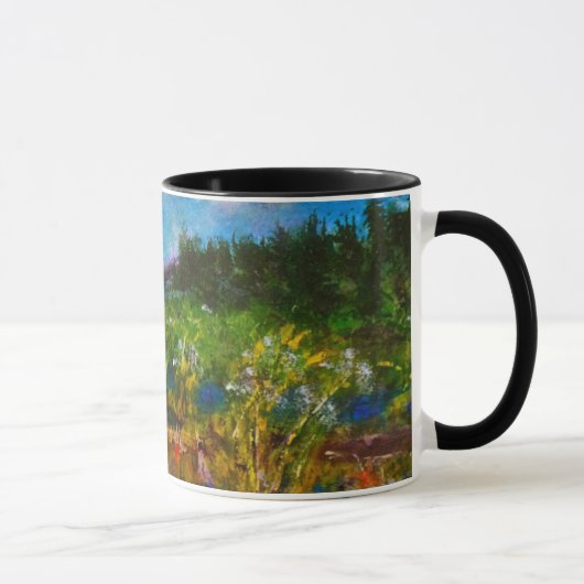 "Weg mit mir" LandschaftsTassen-Kunst Tasse (Rechts)