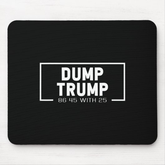 Weg mit Trump 86 45 Mit 25 Anklage Potus Politisch Mousepad (Vorne)