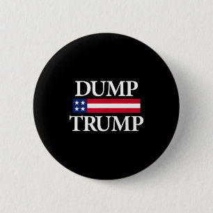 Weg mit Trump-Shirts schwarz Unisex modern politis Button