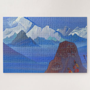Weg nach Kailas, 1932 von Nicholas Roerich Poster Puzzle