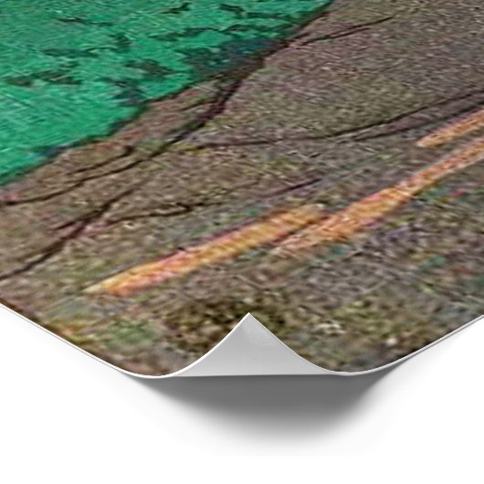 Weg nach Nikko durch Kawase Hasui, japanische Kuns Poster (Ecke)