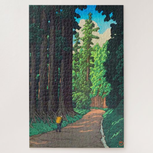 Weg nach Nikko durch Kawase Hasui, japanische Kuns Puzzle (Vertikal)