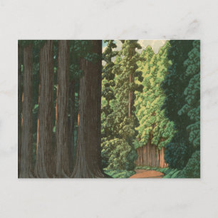Weg nach Nikko durch Kawase Hasui Postkarte