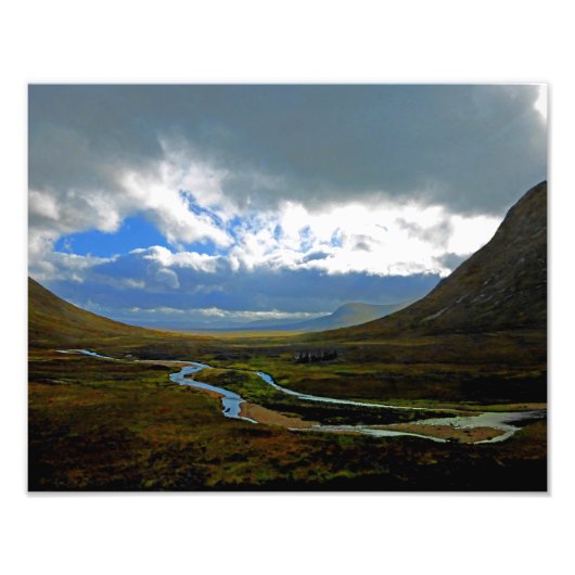 Weg nach Oban Fotodruck (Vorne)