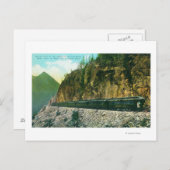 Weg nördlich von Rocky Point, White Pass & Yukon Postkarte (Vorne/Hinten)