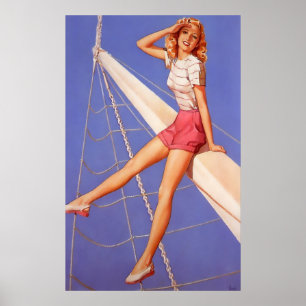 Weg segeln poster