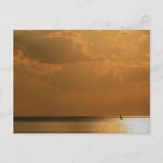 Weg segeln postkarte