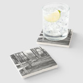 Weg Steinuntersetzer (Seitenansicht)