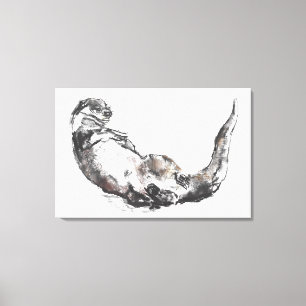 Weg trocknen leinwanddruck