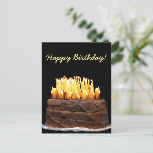 Weg über den Berg Geburtstag Postkarte (Stehend Vorderseite)