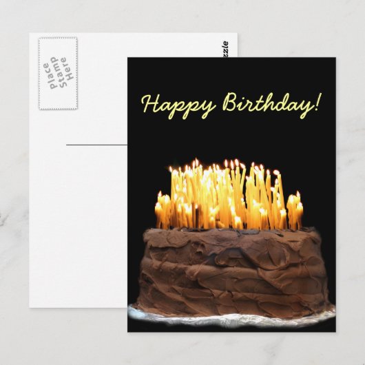 Weg über den Berg Geburtstag Postkarte (Vorne/Hinten)