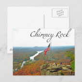 Weg über den Chimney Rock Postkarte (Vorne/Hinten)