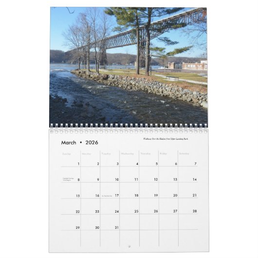Weg über den Hudson, Kalender 2022 (Mär 2026)
