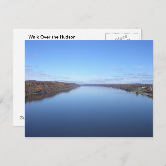 Weg über den Hudson Postkarte (Vorne/Hinten)