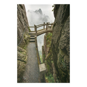 Weg und kleine Brücke, Gelber Berg, Fotodruck