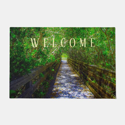 Weg unter der Baumkanopie Fußmatte (Vorderseite)