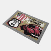 Weg US 66 Fußmatte (Schrägansicht)