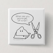 Weg vom Skript-Knopf Button (Vorderseite)