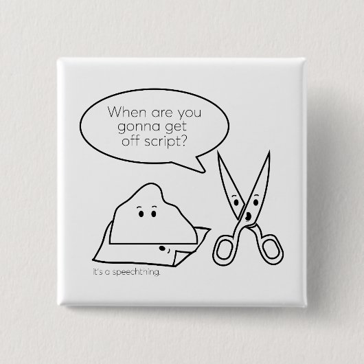 Weg vom Skript-Knopf Button (Vorderseite)