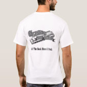 Weg von den Haken-Blues u. dem Felsen! T-Shirt (Rückseite)