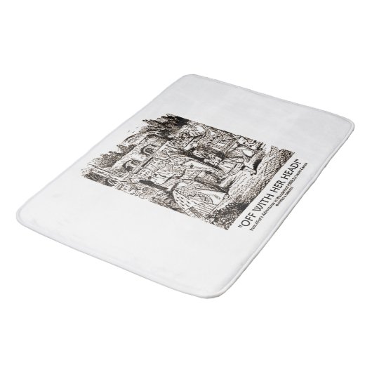 Weg von mit ihrem Kopf! Badematte (Schrägansicht)