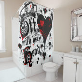 Weg von mit ihrem Kopf Duschvorhang (Beispiel)